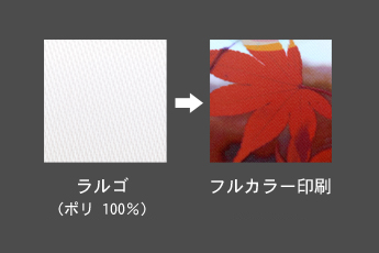 フルカラーのれん生地見本